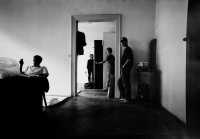The first exhibition of the Slovak New Wave in the flat of Peter Župnik in Pštrossova Street, Prague, 1984