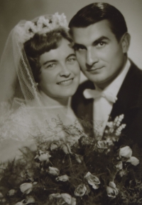 Bedřich Zahradník's wedding, 1960