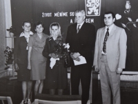 Celebration of the golden wedding of Bedřich Zahradník's parents