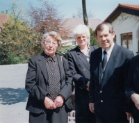 German friends at a funeral in Germany (1999)