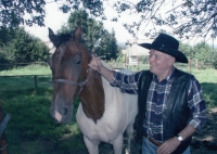 Gustav with a horse