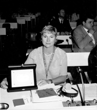 Press conference for the Cersaie Awards, Bologna, 2002