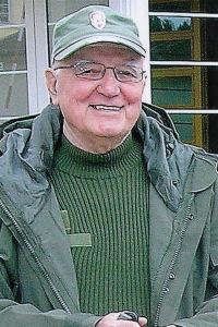 Gustav Černý as a guide in Konstantinovy Lázne (year 2013)