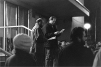 Declaring a strike of the South Bohemian theatre on November 20, 1989
