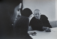 Olomouc Christians visit Cardinal František Tomášek in Prague in 1981