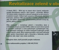 Information panel in Lipová