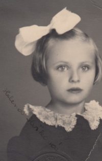 Helena Strublová v šesti letech