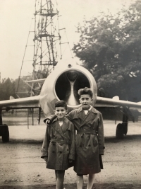 In Prague with brother in 1958