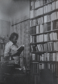 Zdislav Havran active in Olomouc dissent at his library