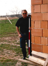 Jaroslav Fous at work as a land surveyor