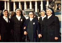 Rome, canonization of Anežka Česká (Marie second from the left), November 13, 1989