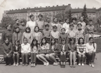 Miroslav with classmates from the 8th class of primary school (1973)