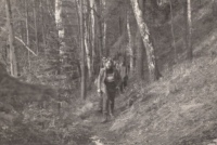 On a hiking trip 1981