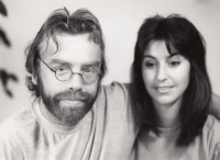 With his future wife Kateřina (in 1991)