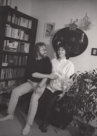 With his wife Katerina before the birth of Tereza (spring 1994)