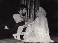 In the role of Jakub in Milan Kundera's play Jakub and his Master (1982)