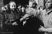 Prague Palach Week, Petr Novotný on the right, January 1989 (P. Hrabalík archive)