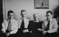Radomil Kaláb (on the right) with his brother and parents Stanislav and Milada