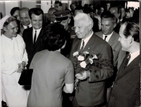 Visit of President Ludvík Svoboda to Pilsen and Škoda Works on September 11, 1968 