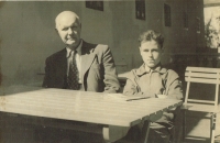 With his father Jaroslav