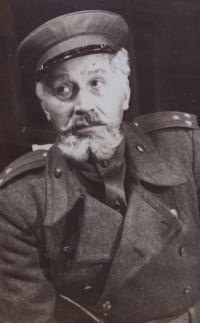 The actor Jaroslav Marvan, photographed by the witness, probably 1946 
