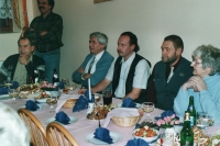 Schůze ODS v Přešticích, 90. léta (Oldřich Váca druhý zprava)
