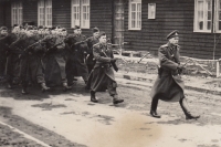 A festive march in military barracks