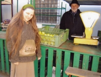 At the market in Pilsen in March 2007
