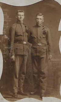 Brother of the witness´s grandmother Rozálie Tomšů (on the left). He died in the World War I at the age of 24 in 1916.

