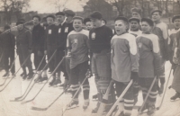 Hockey team in school in Olomouc