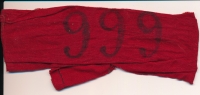 Antonín Špika's identification arm band he used at the ship on whose board he was returning from Vladivostok