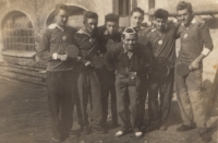 Village table tennis team, Milan Richter 2nd from the right