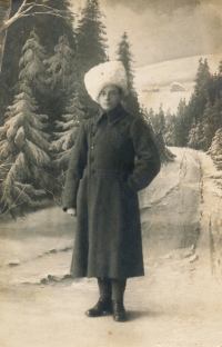 Antonín Špika, otec pamětnice,  po návratu z Československých legií z východní fronty 1. světové války