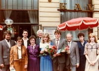 University graduation ceremony of Eva Vorlíček / 1985
