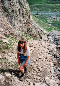 Eva Vorlíčková ve Švýcarsku v roce 1991