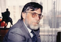 Miroslav Tomek as mayor of Poděbrady, 1991