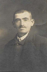Alois Bock, the grandfather of the witness. A son of Isidor Bock and Marianna Juříčková. 1921.