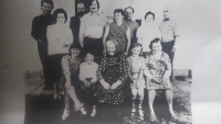 The members of the families which were touched by the tragic stories. Marie Krotká is in the middle, Marie Chvátalová completely on the right and Zdeňka Motáčková is on the left 