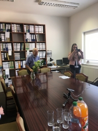 With Mr. Böhm in his office