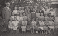 School years, Milan Richter bottom row, fifth from the right