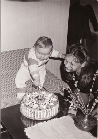 With daughter Markéta in 1977