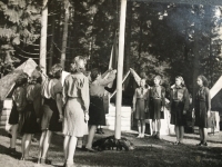 At a scout camp