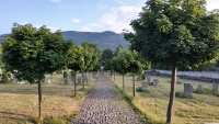 Hejnický hřbitov, kde byli pohřbeni Jiří Haba a Tomáš Hübner.