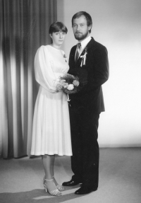 With his wife Jaroslava née Benešová, a wedding photography 