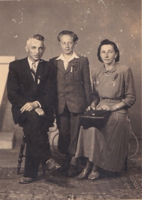 With the mother and her partner, Josef Rousal
