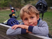Grandson Adam in 2018, at the age of eight 

