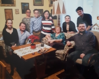 Hana Fousová with her family