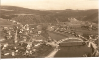 Brunšov on the left and Štěchovice on the right in 1939