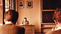 In the octave of the grammar school in Stříbro, Karel Hrubý in the front (1951)