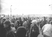Demonstration on the Letna Plain, November 25, 1989